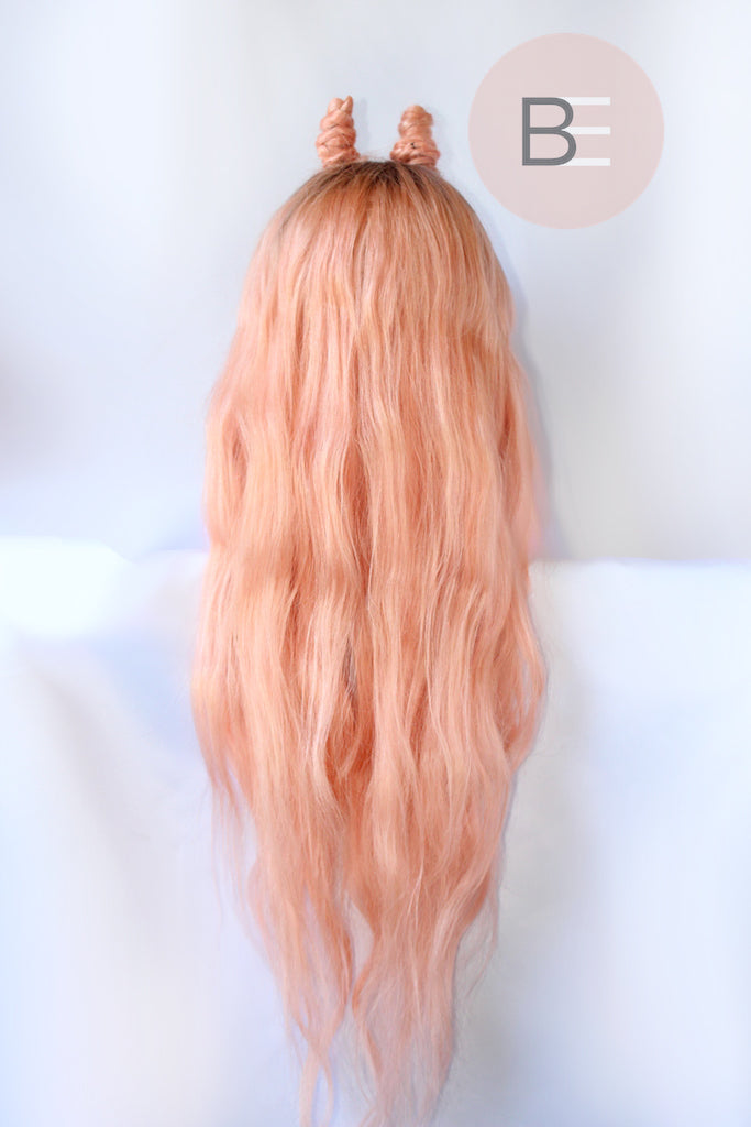 Peach Pink Lace Front Wig