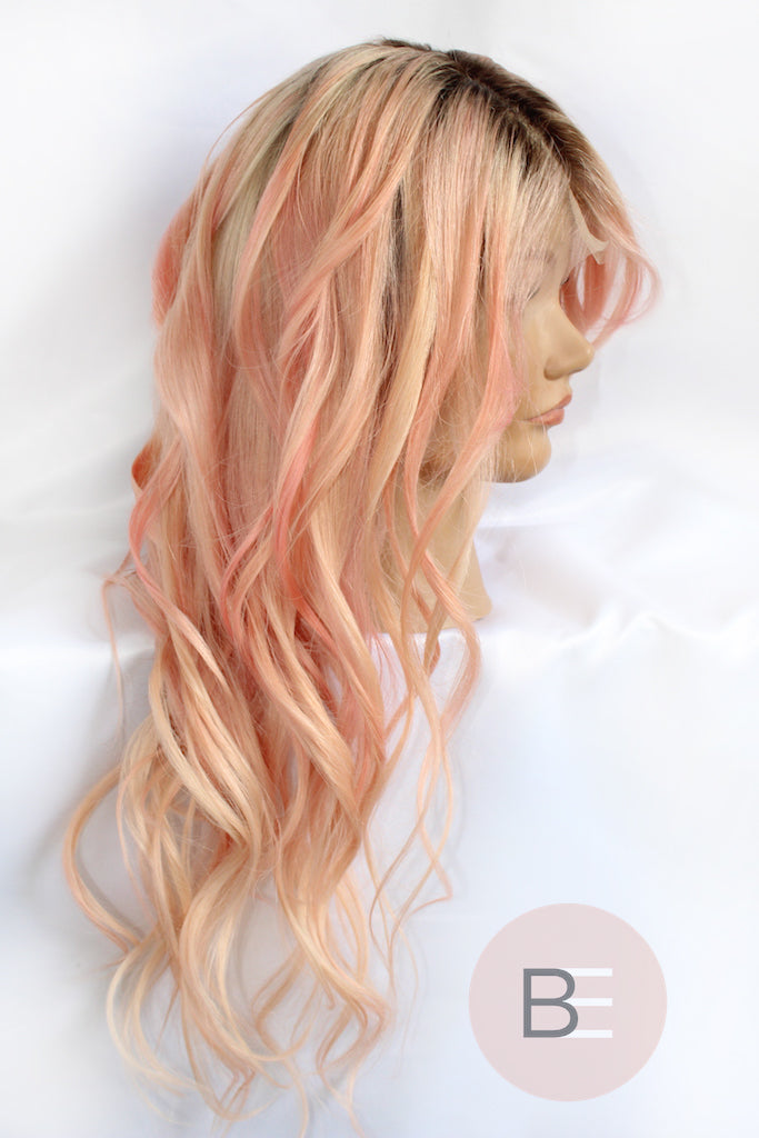 Blonde Pink Lace Front Wig