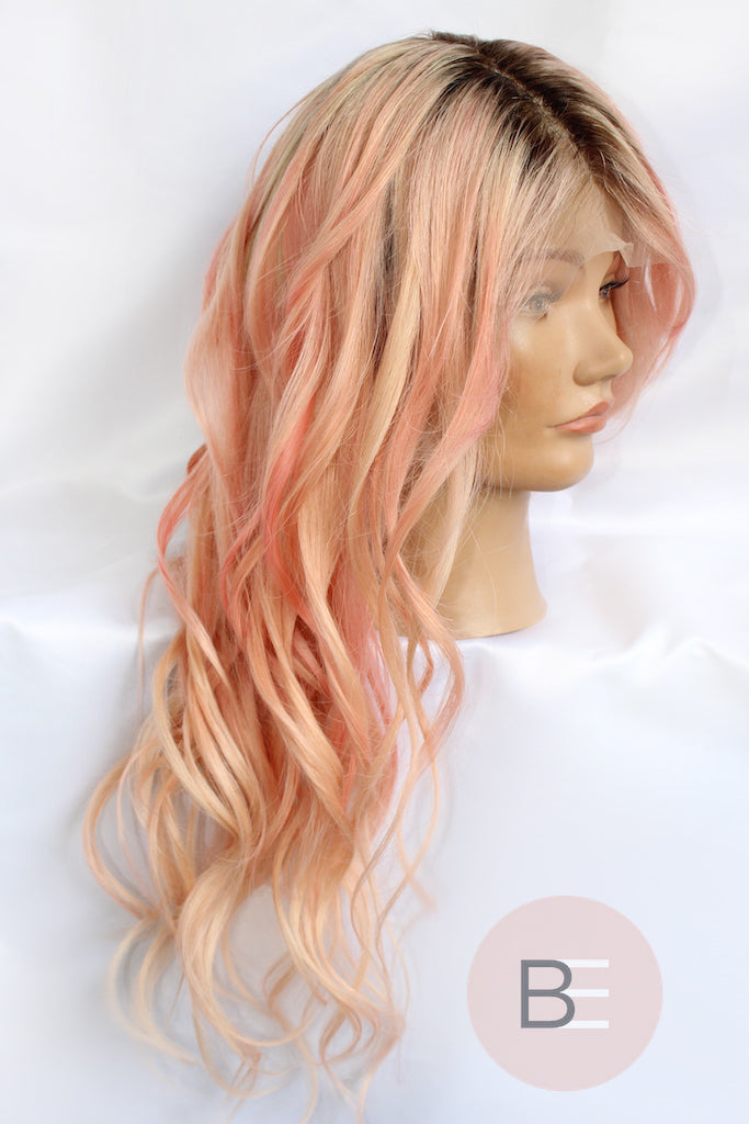 Pink Human Hair Wig