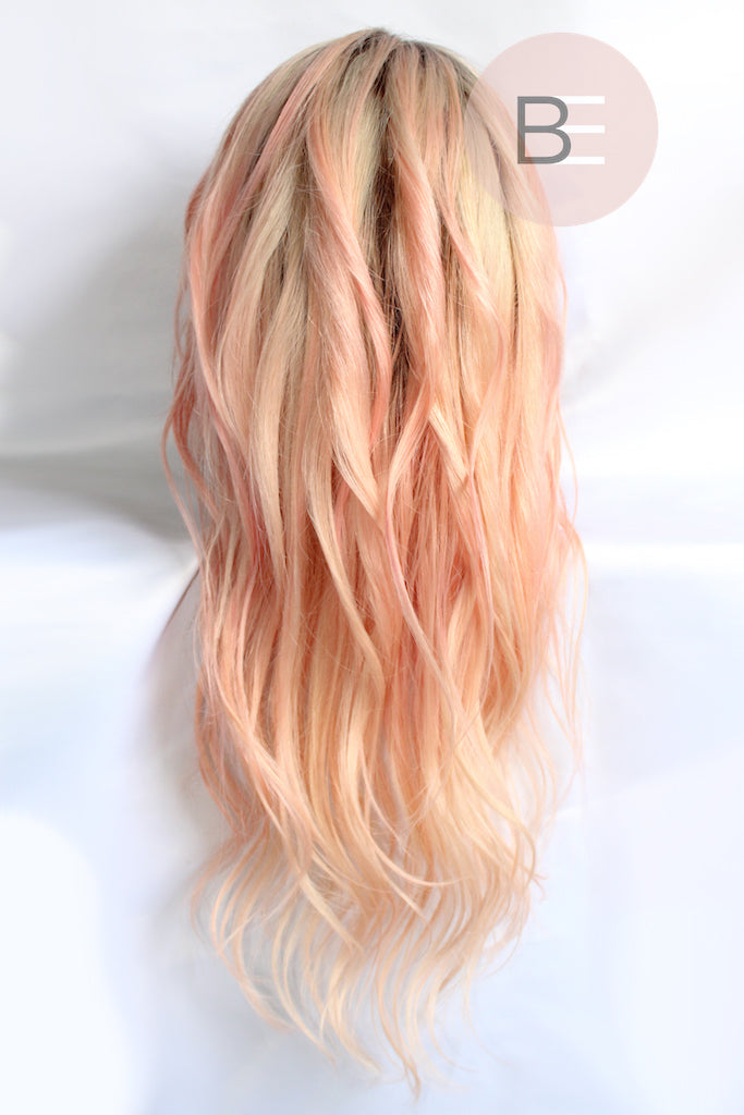 Blonde Pink Wig