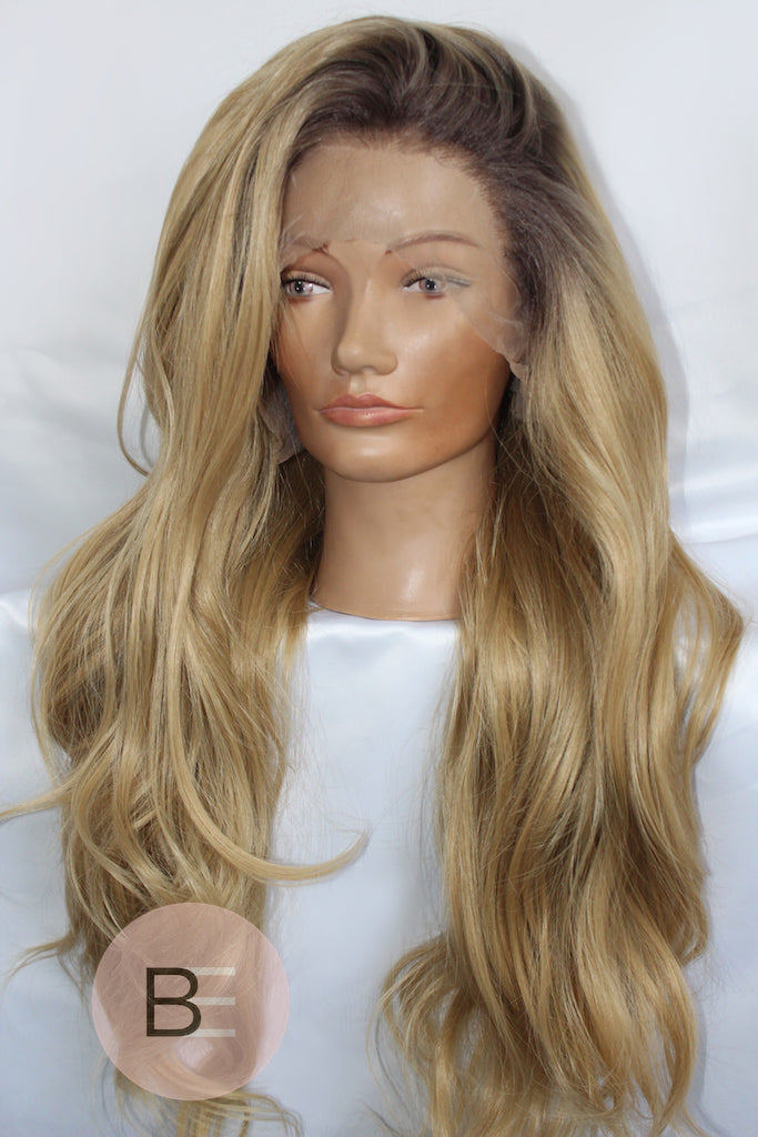 Ombre Blonde Synthetic Hair Lace Front Wig