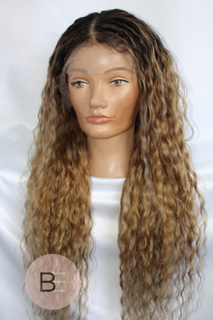 Curly Blonde Lace Wig