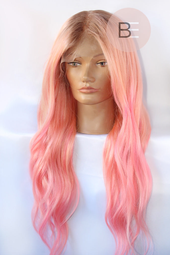 Peach Lace Front Wig